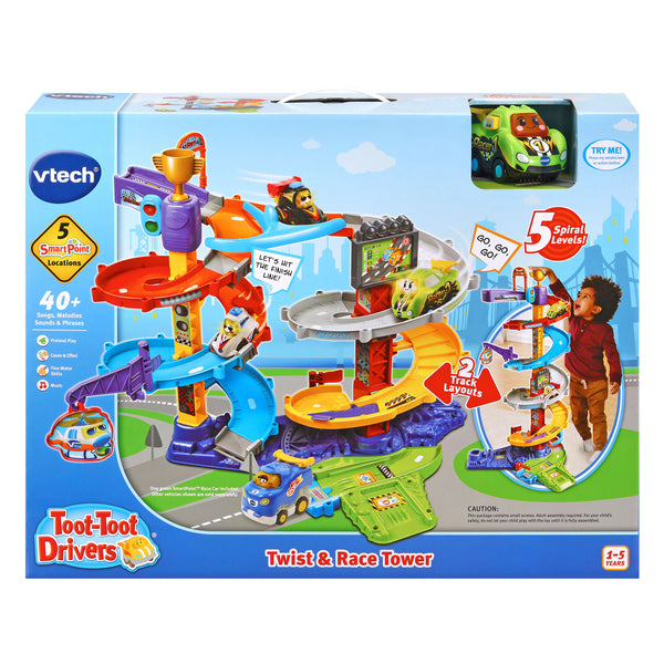 VTECH TOOT-TOOT DRIVERS TWIST AND RACE TOWER PLAYSET