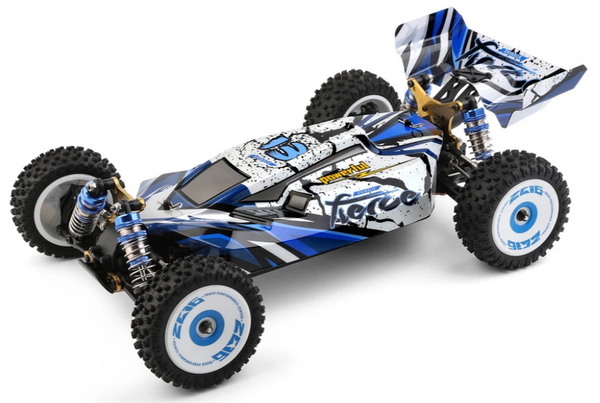 WLTOYS 124017 BRUSHLESS RTR 1/12 2.4G 4WD 75KMH METAL CHASSIS RC CAR BLUE