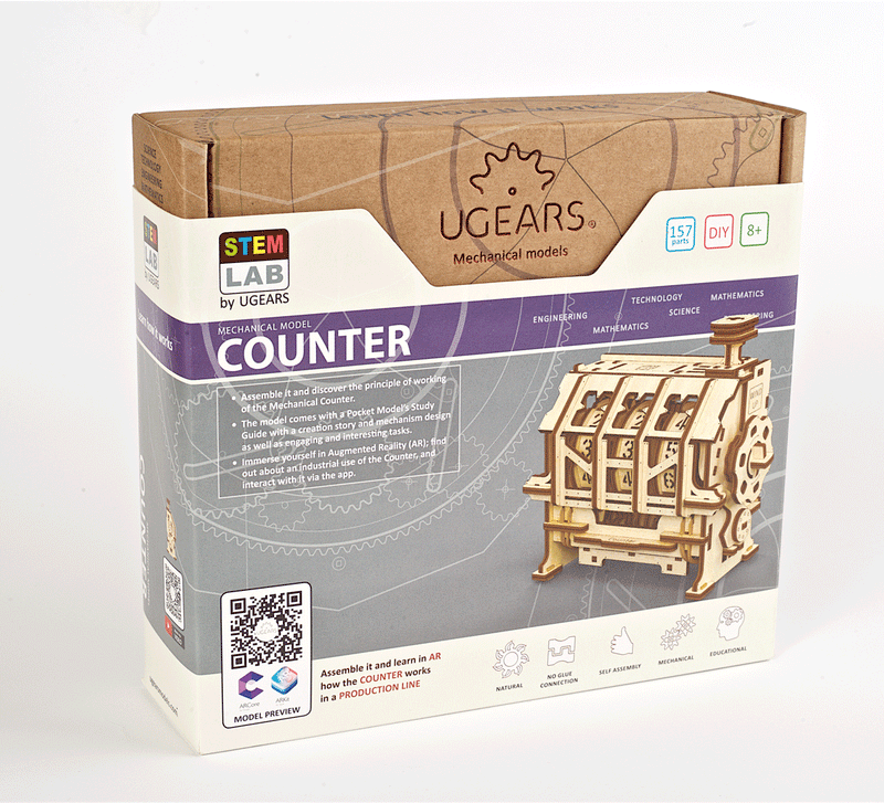 UGEARS STEM LAB 60130 COUNTER MECHANICAL MODEL