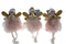 COTTON CANDY ANGEL SHELF SITTING DECORATION PINK ASSORTED