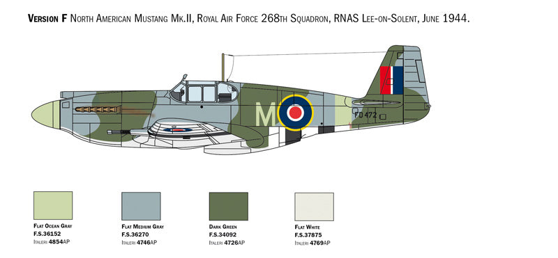 ITALERI 1423 P-51A MUSTANG 1/72 SCALE PLASTIC MODEL KIT