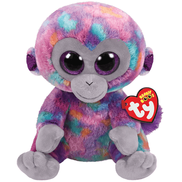 TY BEANIE BOOS ZURI MULTICOLOURED MONKEY REGULAR