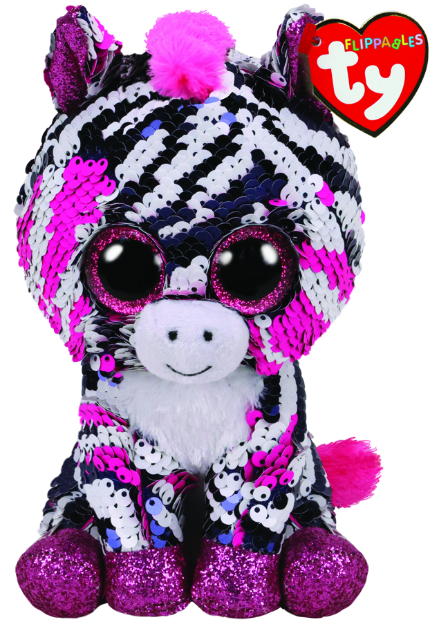 TY BEANIE BOOS FLIPPABLES ZOEY ZEBRA REGULAR