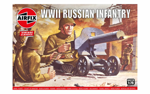 AIRFIX A00717V WWII RUSSIAN INFANTRY 1/76 SCALE PLASTIC MODEL FIGURES