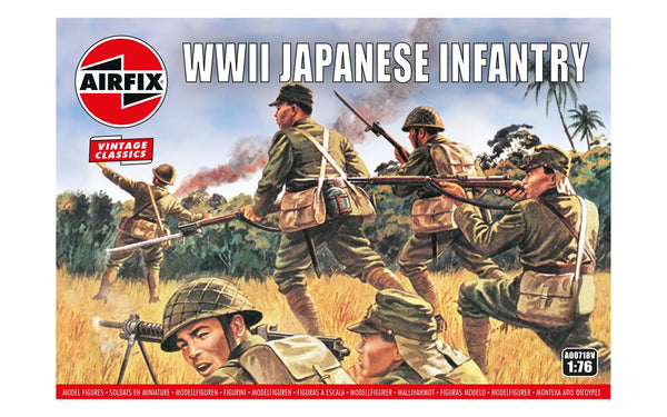 AIRFIX A00718V WWII JAPANESE INFANTRY 1/76 SCALE PLASTIC MODEL FIGURES