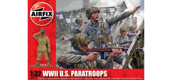 AIRFIX A02711 WWII U.S. PARATROOPS MODEL FIGURES 1/32