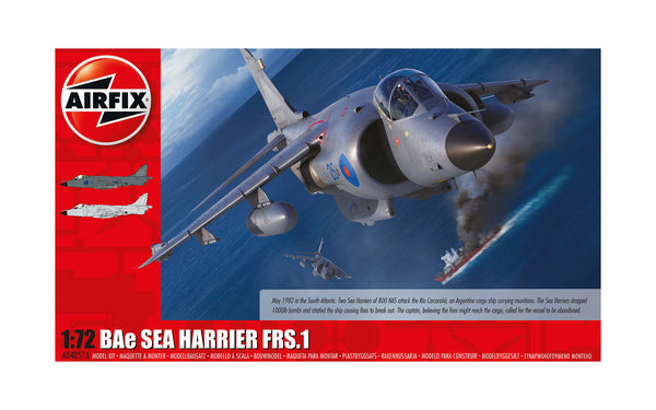 AIRFIX A04051A BAE SEA HARRIER FRS.1 1/72 SCALE PLASTIC MODEL KIT