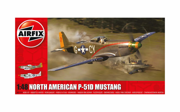 AIRFIX A05131A NORTH AMERICAN P-51D MUSTANG 1/48 SCALE PLASTIC MODEL KIT