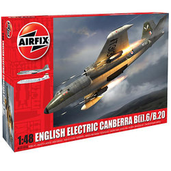 AIRFIX 10101B ENGLISH ELECTRIC CANBERRA Bi 6 B 20 RASBERRY RIPPLE GENERAL AIR TEST AIRFRAME BOSCOMBE DOWN EXTRA SCHEME INCLUDED 1:48 PLASTIC MODEL PLANE KIT