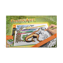DINOSART ULTRA THIN LED TRACING LIGHT PAD WITH 3 BRIGHTNESS LEVELS INCLUDES 5 DOUBLE-ENDED COLORING PENCILS 6 SAMPLE PATTERN PAGES