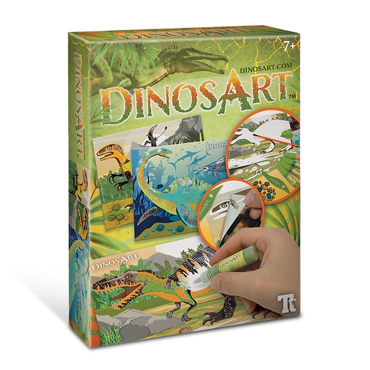 DINOSART SAND AND FOIL ART