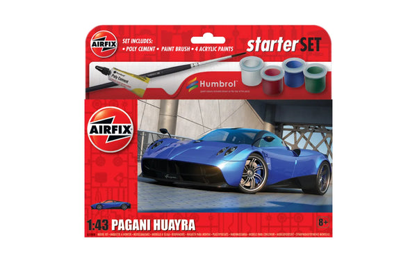 AIRFIX A55008 STARTER SET PAGANI HUAYRA 1/43 SCALE CAR PLASTIC MODEL KIT