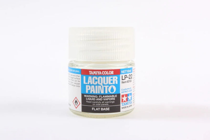 TAMIYA LP-22 FLAT BASE LACQUER PAINT 10ML