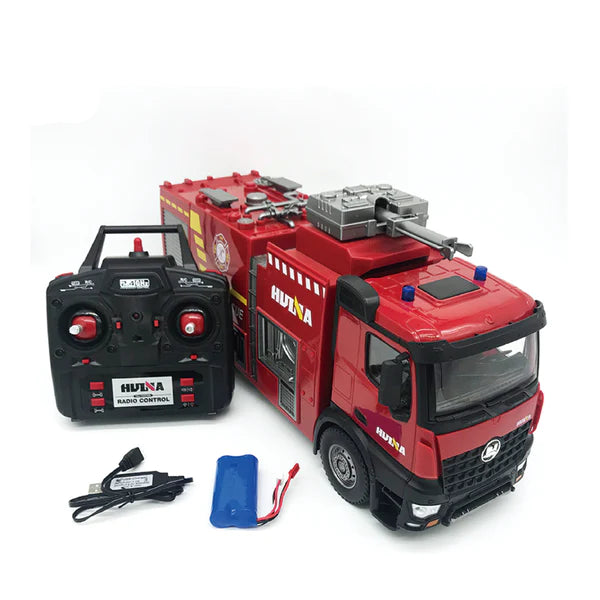 HUINA 1562 RC WATER SPRAYING  FIRE TRUCK WITH 22 FUNCTIONS  1:14 SCALE
