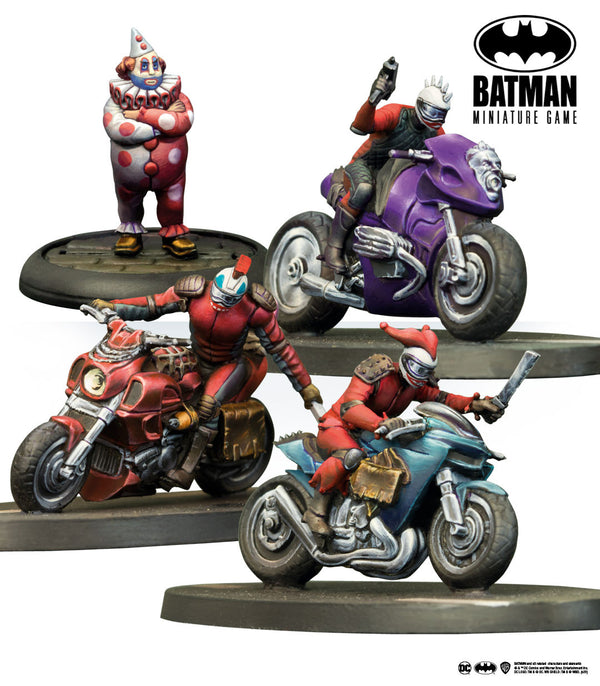 KNIGHT MODELS 35DC230 ARCHIE AND JOKERS BIKERS BATMAN MINIATURE GAME FIGURINES