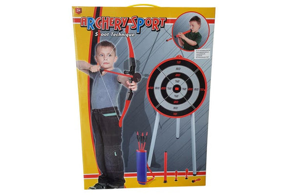 ARCHERY SPORT SHOOT TECHNIQUE ARCHERY SET WITH TARGET STAND