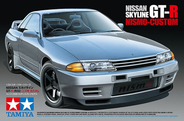 TAMIYA 24341 NISSAN GT-R (R32) NISMO-CUSTOM 1/24 SCALE PLASTIC MODEL KIT