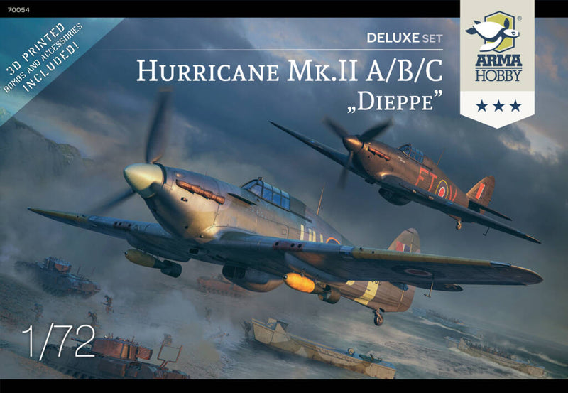 ARMA HOBBY 70054 HURRICANE MK II A/B/C DIEPPE DELUXE SET 1/72 SCALE AIRCRAFT PLASTIC MODEL KIT