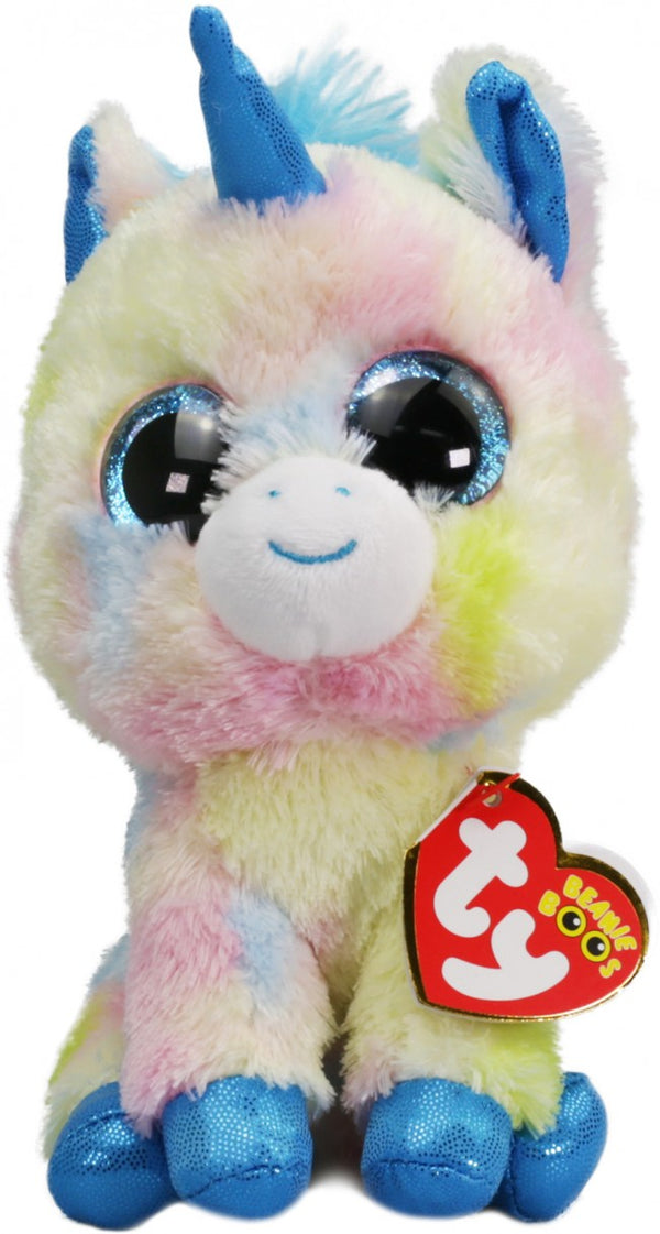 TY BEANIE BOOS BLITZ BLUE UNICORN REGULAR