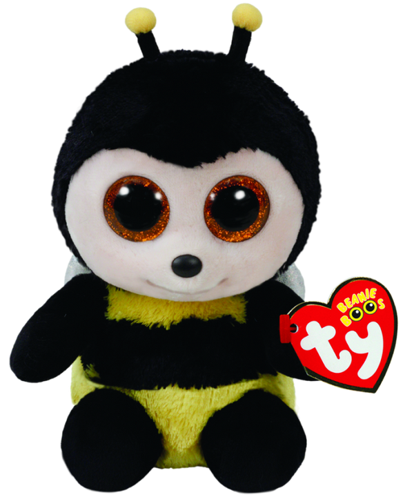 TY BEANIE BOOS BUZBY YELLOW BEE REGULAR