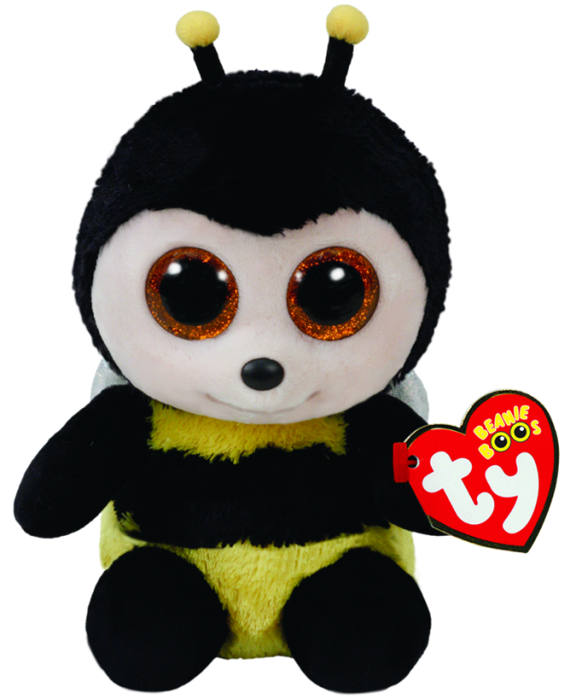 TY BEANIE BOOS BUZBY YELLOW BEE REGULAR