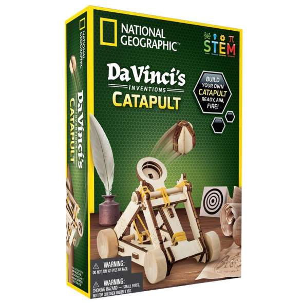 NATIONAL GEOGRAPHIC STEM DA VINCIS INVENTIONS CATAPULT SCIENCE KIT