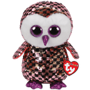 TY BEANIE BOOS FLIPPABLES CHECKS OWL REGULAR