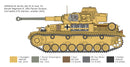 ITALERI 6593 PZ. KPFW. IV F1/F2/G WITH AFRIKA KORPS INFANTRY 1/35 SCALE TANK PLASTIC MODEL KIT