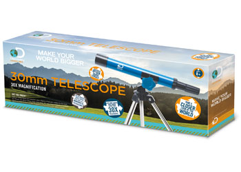 DISCOVERY ADVENTURES 30MM TELESCOPE 30X MAGNIFICATION