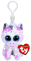 TY BEANIE BOOS FLIPPABLES DIAMOND UNICORN CLIP