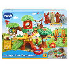 VTECH ANIMAL FUN TREE HOUSE  WITH FOUR INTERACTIVE ANIMAL FRIENDS