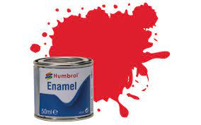 HUMBROL 19 BRIGHT RED ENAMEL PAINT