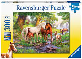 RAVENSBURGER 129041 HORSES BY THE STREAM 300XXL PC JIGSAW PUZZLE