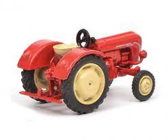 SCHUCO PORSCHE STARDARD DIESEL TRACTOR RED 1/87 SCALE PLASTIC AND METAL COLLECTOR