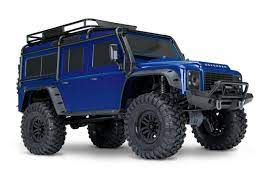 TRAXXAS 82056-4 TRX-4 LAND ROVER DEFENDER SCALE AND TRAIL CRAWLER BLUE REQUIRES BATTERY AND CHARGER TRX4