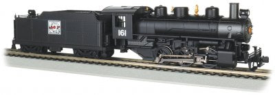 BACHMANN 50407 USRA 0-6-0 AND SHORT HAUL TENDER WITH SMOKE AND OPERATING HEADLIGHT WESTERN PACIFIC HO SCALE MODEL TRAIN