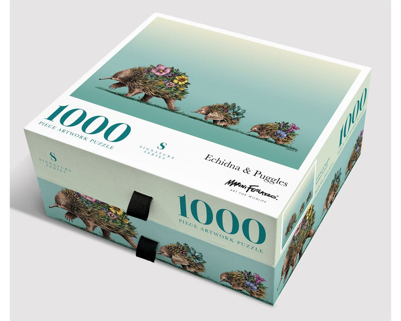 SIGNATURE  SERIES SS001  ECHIDNA AND PUGGLE 1000 PIECE  JIGSAW PUZZLE