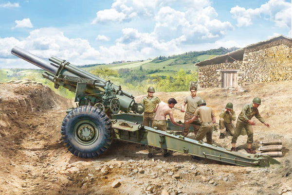 ITALERI 6581 M1 155MM HOWITZER WITH 6 FIGURES 1/35 SCALE PLASTIC MODEL KIT