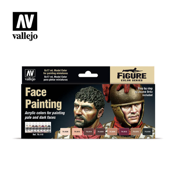VALLEJO MODEL COLOR 70.119 ACRYLIC FACE PAINTING SET
