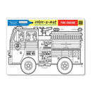 MELISSA AND DOUG COLOR-A-MAT FIRE ENGINE DOUBLE SIDED