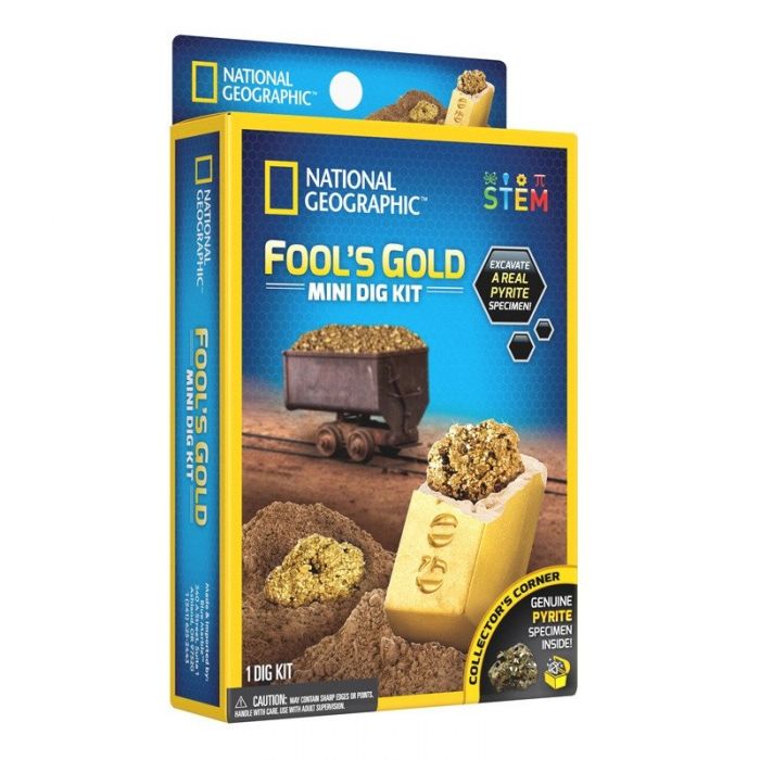 NATIONAL GEOGRAPHIC STEM SCIENCE FOOLS GOLD MINI DIG KIT