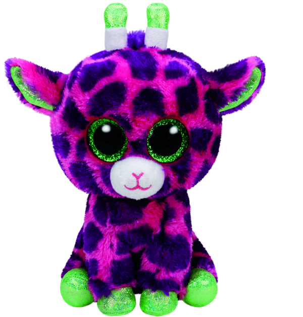 TY BEANIE BOOS GILBERT PINK GIRRAFE MEDIUM