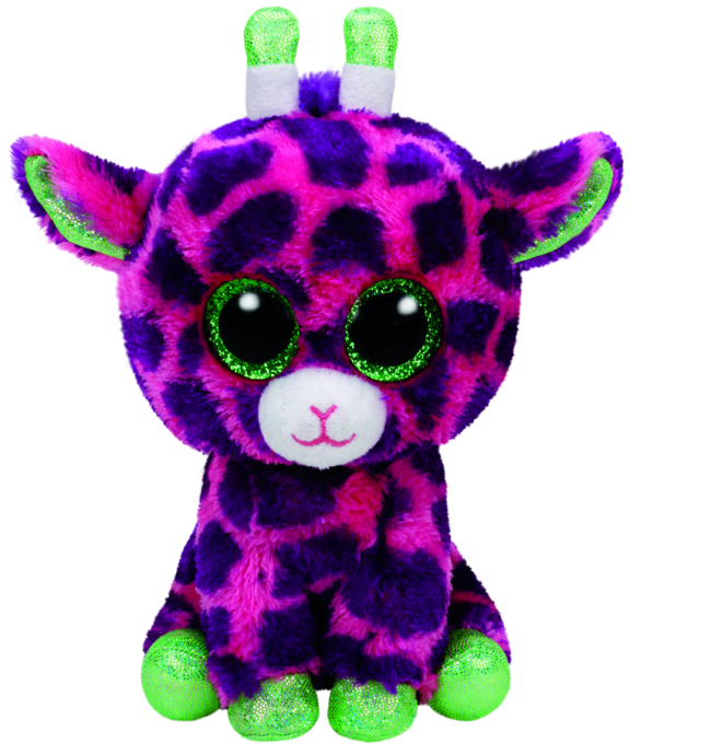 TY BEANIE BOOS GILBERT PINK GIRRAFE MEDIUM