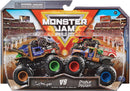 SPIN MASTER MONSTER JAM 1:64 DIECAST SALVAGER VS DOUBLE DECKER SET