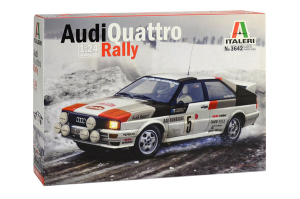 ITALERI 3642 AUDI QUATTRO RALLY 1/24 SCALE PLASTIC MODEL KIT