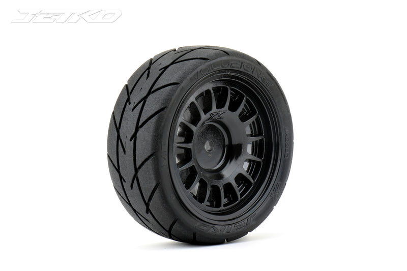 JETKO 3203RBMSG 1/10 GT EVOLUTION TYRES RADIA RIM/BLACK/MEDIUM SOFT 4 PCS