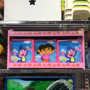 WOODEN TOY BOX W/ CANVAS BOXES DORA