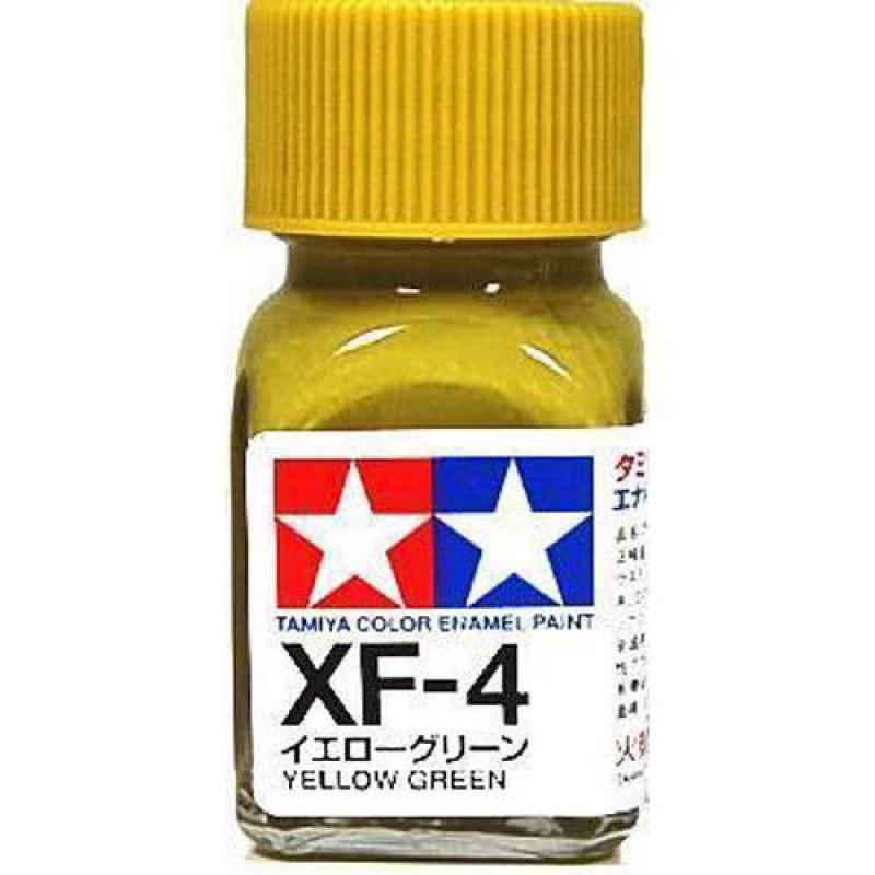 TAMIYA XF-4 ENAMEL YELLOW GREEN PAINT 10ML