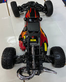ROVAN 305BS-47 BAJA BUGGY BLACK/ RED/ ORANGE 30.5CC DOMINATOR PIPE WITH GT3B 2.4GHZ CONTROLLER READY TO RUN GAS POWERED RC CAR NOW WITH SYMETRICAL STEERING