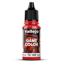 VALLEJO 72.106 GAME COLOR SCARLETT BLOOD ACRYLIC PAINT